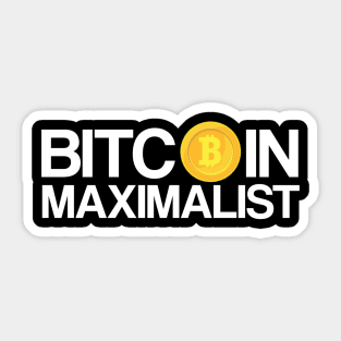 Bitcoin Maximalist Sticker